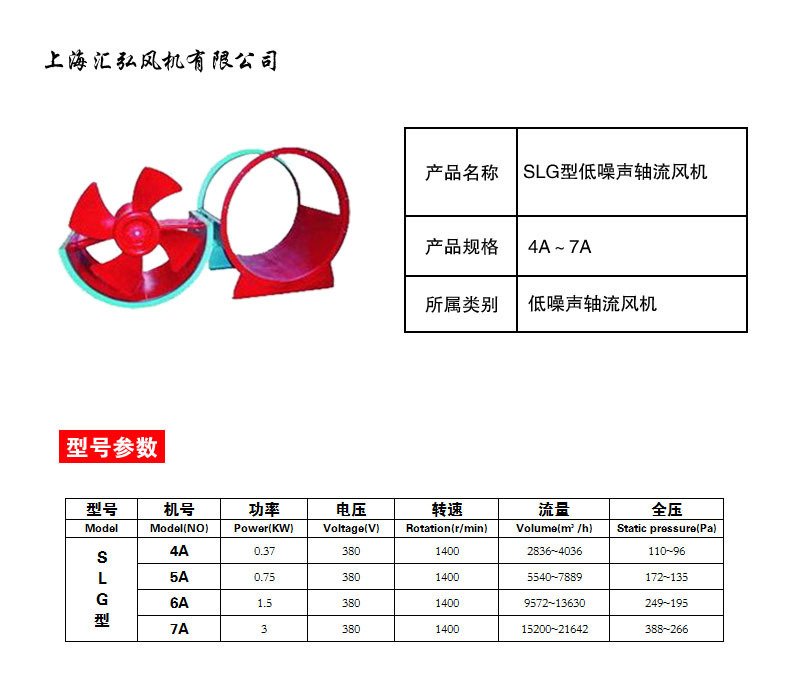 SLG型低噪聲軸流風機